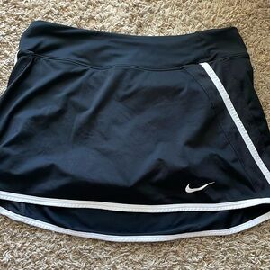 Nike black skirt white piping